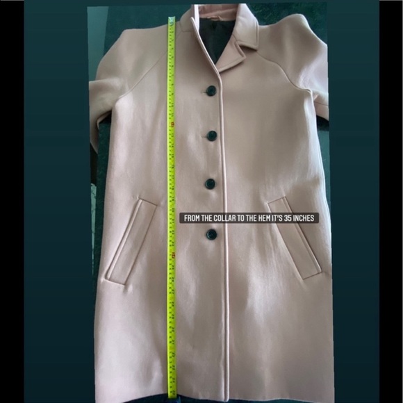 COS Wool Car coat Size 6 in Blush (muted) Pink - Picture 11 of 15
